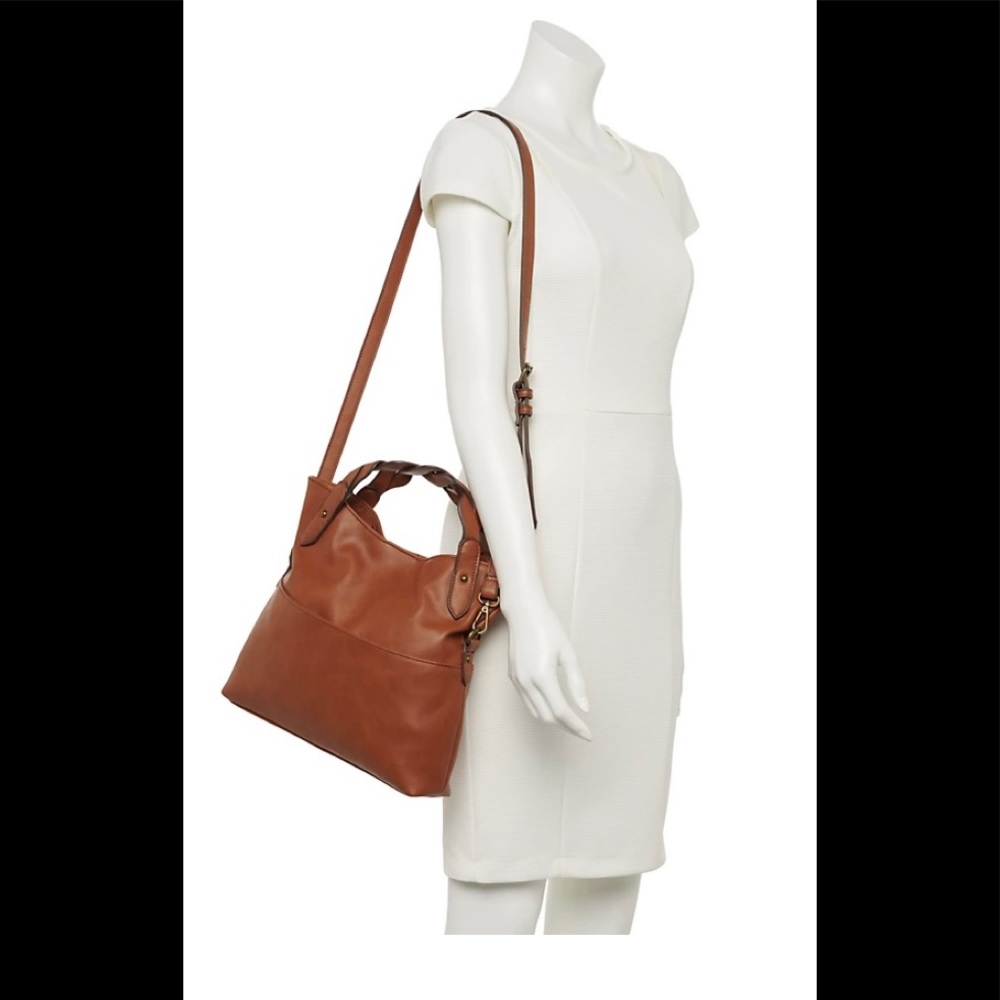 Sonoma Daphne Mini Tote - Cognac KOHLS NWT